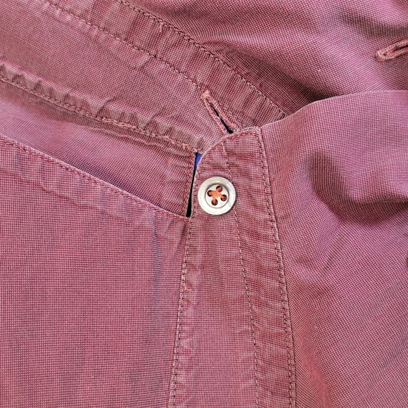 Giorgio Armani - Italian made dress shirt. US L. 16 / 41. Purple with blue tinge - Picture 6 of 10